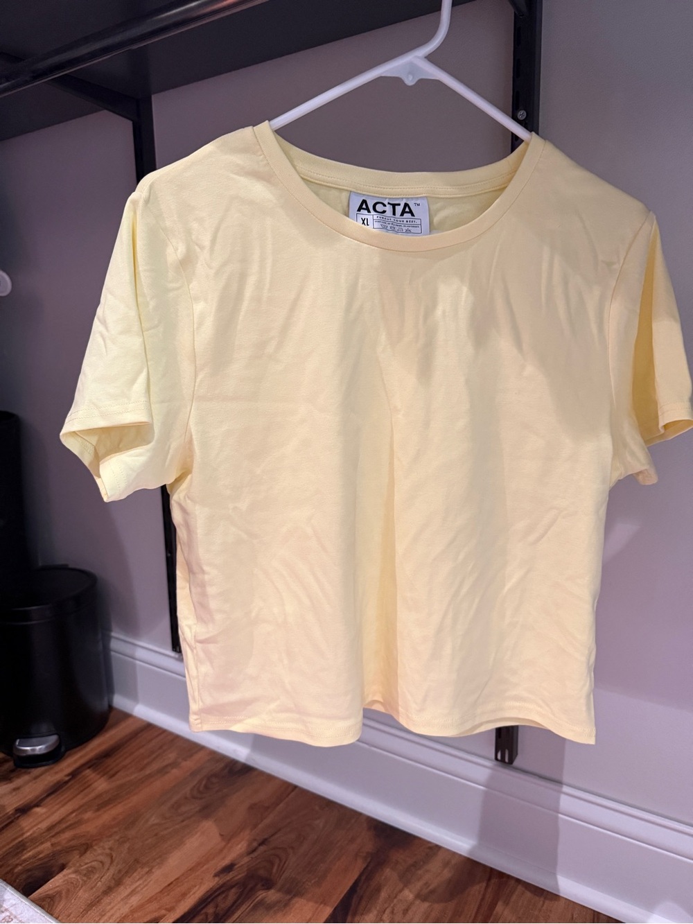 ACTA Women's Short Sleeve Tee in Pale Yellow